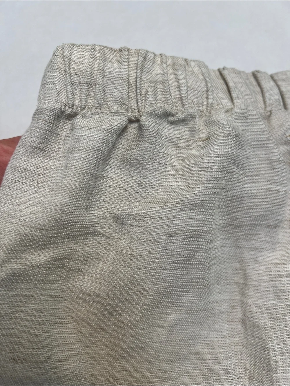 ARITZIA LINEN BLEND WIDE LEG PANTS TAN SIZE XS TALL